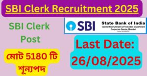 SBI Clerk Recruitment 2025