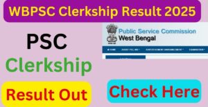 WBPSC Clerkship Result 2025